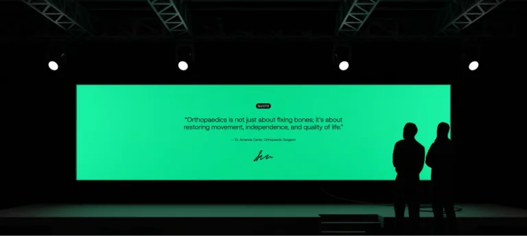 Medudy brand presentation at an event